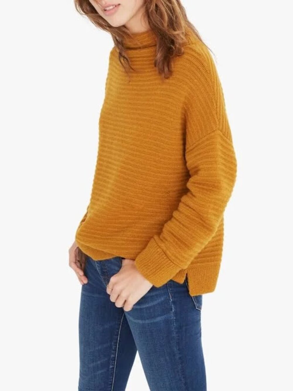 Women's Madewell Belmont Mock Neck Sweater Size XXS